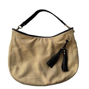 Michael Kors Straw tote tan/black